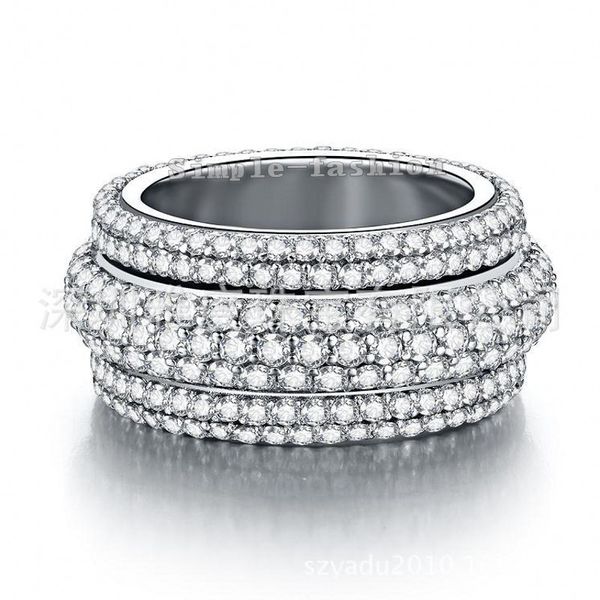 fashion jewelry handmade 7 rows 300pcs clear 5a zircon stone 925 sterling silver women engagement wedding band ring sz 5-11, Slivery;golden
fashion jewelry handmade 7 rows 300pcs clear 5a zircon stone 925 sterling silver women engagement wedding band ring sz 5-11, Slivery;golden
