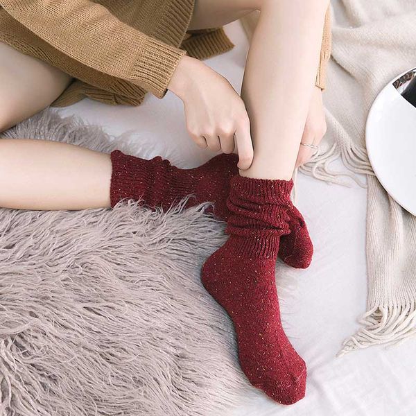 Septhydrogen Brand New Fall/winter Warm Some Yarn Design Creative Socks Women High Quality Heap Heap Solid Color Socks for Women Meias
Septhydrogen Brand New Fall/winter Warm Some Yarn Design Creative Socks Women High Quality Heap Heap Solid Color Socks for Women Meias