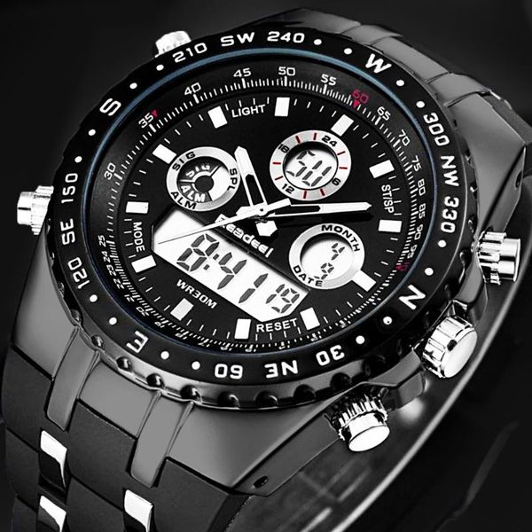 readeel men watches digital led waterproof quartz watch men chronograph male sport watch, Slivery;brown
readeel men watches digital led waterproof quartz watch men chronograph male sport watch, Slivery;brown