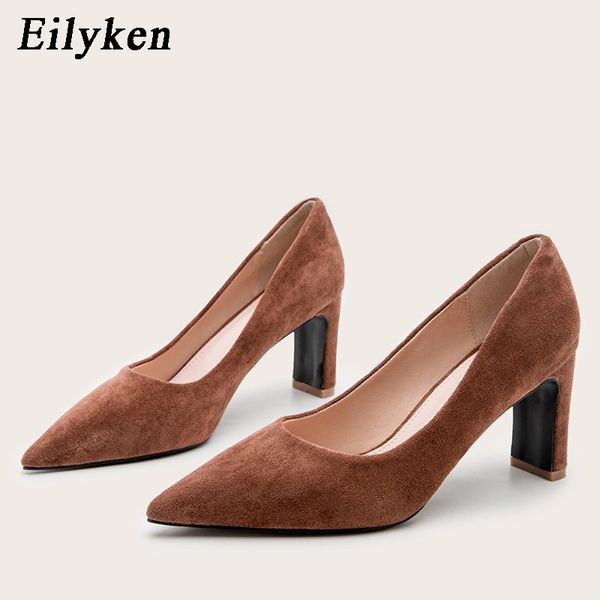 eilyken spring autumn fashion flock office ladies pumps pointed toe elegant dress high heels womens new shoes size 35-42, Black
eilyken spring autumn fashion flock office ladies pumps pointed toe elegant dress high heels womens new shoes size 35-42, Black