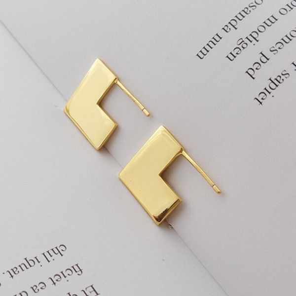 jewelry s925 sterling silver earrings 18k gold plated geometry stud earrings for women simple classic, Golden;silver
jewelry s925 sterling silver earrings 18k gold plated geometry stud earrings for women simple classic, Golden;silver