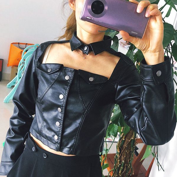 original vintage black low cut slim short imitation sheepskin faux leather jackets women py187
original vintage black low cut slim short imitation sheepskin faux leather jackets women py187