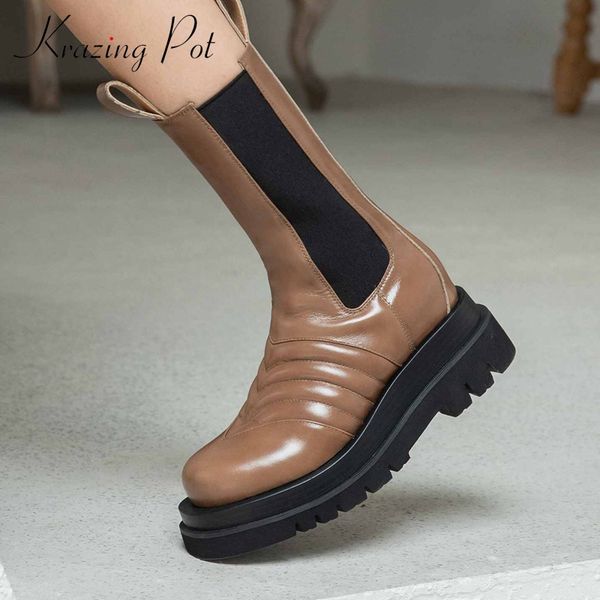 krazing pot european style 2021fashion dating mature platform winter shoes round toe high heels slip on women mid-calf boots l56, Black
krazing pot european style 2021fashion dating mature platform winter shoes round toe high heels slip on women mid-calf boots l56, Black