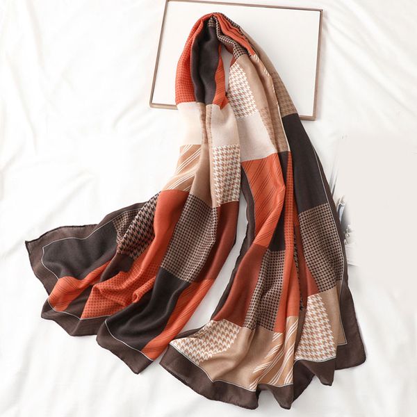 scarves 190cm*80cm cotton linen shawl splicing color plaid long scarf warm fashion bandana women female foulard hijab head, Blue;gray
scarves 190cm*80cm cotton linen shawl splicing color plaid long scarf warm fashion bandana women female foulard hijab head, Blue;gray