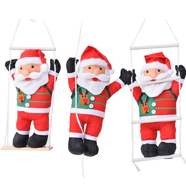 60cm santa claus doll toys new year christmas decor hanging ornament rope ladder
60cm santa claus doll toys new year christmas decor hanging ornament rope ladder