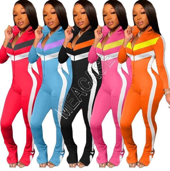 women's patchwork jumpsuits rompers zipper long sleeve stand collar legging pants bodysuits casual trendy ladies onesies overalls d8200, Black;white
women's patchwork jumpsuits rompers zipper long sleeve stand collar legging pants bodysuits casual trendy ladies onesies overalls d8200, Black;white
