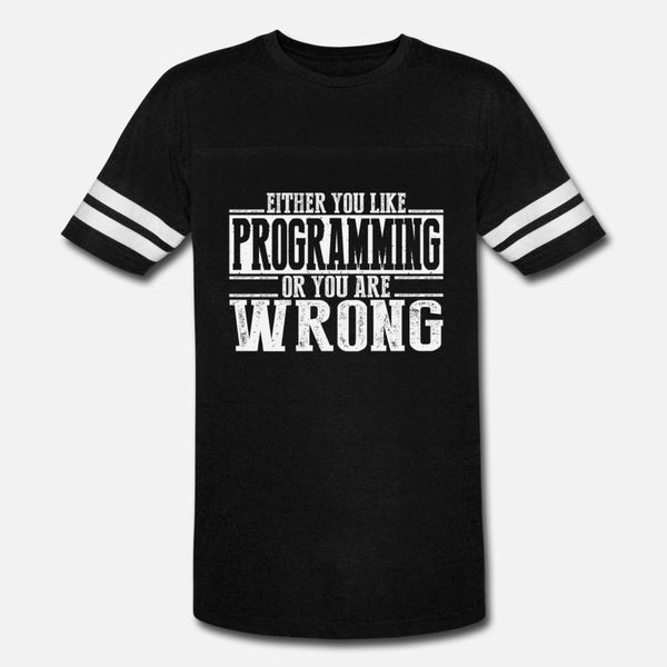 either you like programming or wrong t shirt men print 100% cotton o neck pictures fit new style spring autumn outfit shirt
either you like programming or wrong t shirt men print 100% cotton o neck pictures fit new style spring autumn outfit shirt