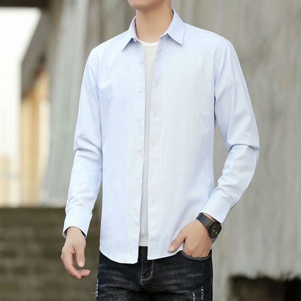 man long sleeve shirt business affairs leisure self-cultivation shirt trend male long sleeve plaid shirts, White;black
man long sleeve shirt business affairs leisure self-cultivation shirt trend male long sleeve plaid shirts, White;black