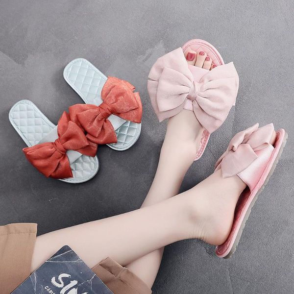silk fabrics slipper women's 2020 spring and summer new fashion silk large bow slipper indoor home sandals slipper-outer wear, Black
silk fabrics slipper women's 2020 spring and summer new fashion silk large bow slipper indoor home sandals slipper-outer wear, Black