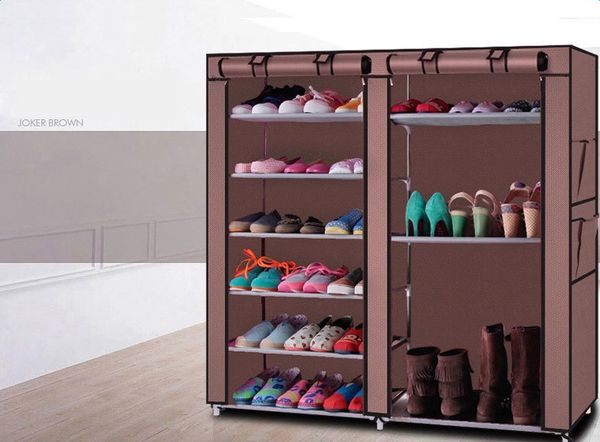 double 9 layer shoe boot closet rack shelf storage organizer cabinet portable shoes storage holder non woven fabric anti dust rack hot
double 9 layer shoe boot closet rack shelf storage organizer cabinet portable shoes storage holder non woven fabric anti dust rack hot