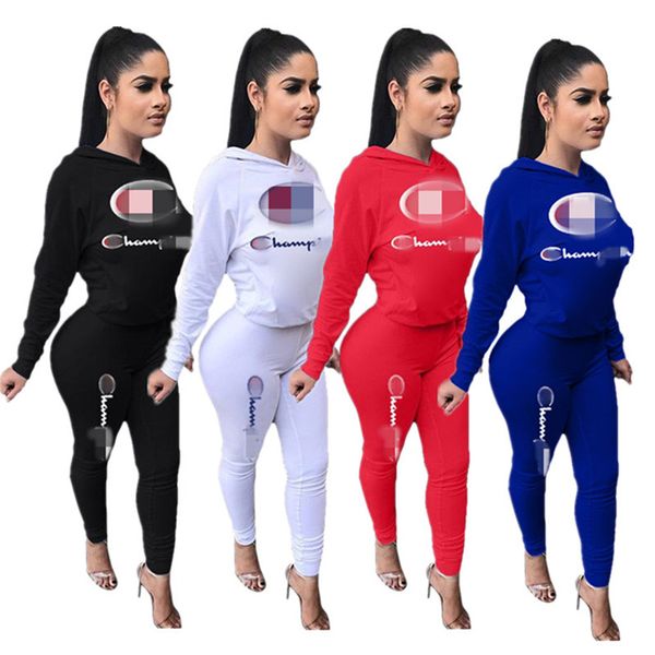 women champ letter tracksuit long sleeve hoodies t shirt + pants leggings 2 piece set hooded autumn outfits casual sportswear suit clothes, White
women champ letter tracksuit long sleeve hoodies t shirt + pants leggings 2 piece set hooded autumn outfits casual sportswear suit clothes, White