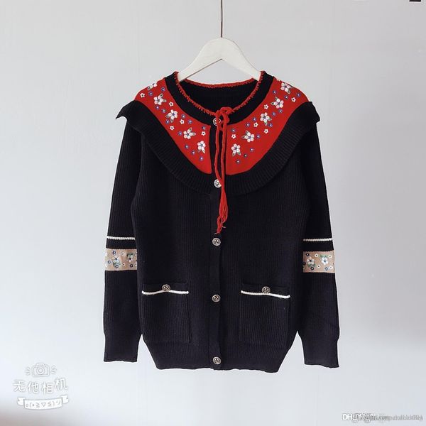 woman designer luxury clothes sweater autumn women's sweater embroidery flowers round drawstring long-sleeved knit cardigan slim size s, White;black
woman designer luxury clothes sweater autumn women's sweater embroidery flowers round drawstring long-sleeved knit cardigan slim size s, White;black