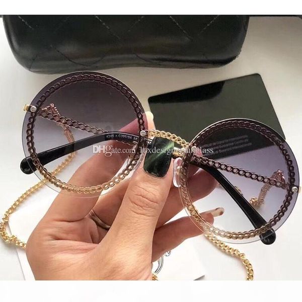 4245 women brand sunglasses fashion round sunglasses uv protection lens chain frameless mix color come with box new arrival, White;black
4245 women brand sunglasses fashion round sunglasses uv protection lens chain frameless mix color come with box new arrival, White;black