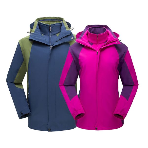 new outdoor 6 in 1 men women two-piece removable waterproof soft shell fleece jackets hiking skiing climbing reflective jackets, Blue;black
new outdoor 6 in 1 men women two-piece removable waterproof soft shell fleece jackets hiking skiing climbing reflective jackets, Blue;black
