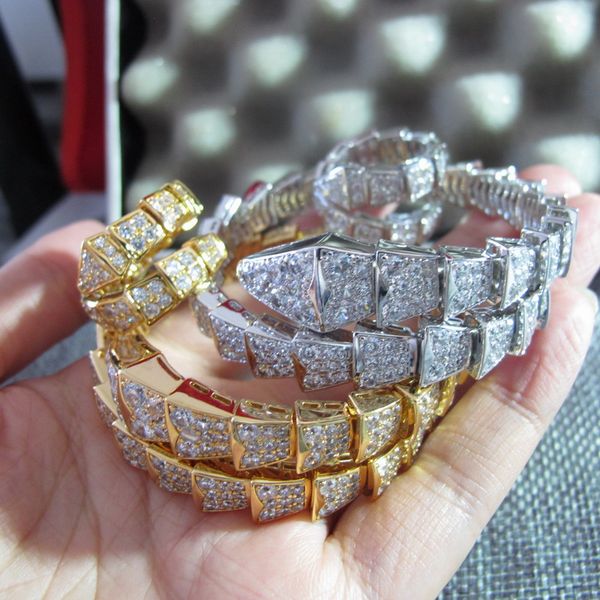 wholesale 2019 full stones paved snake bangle and rings jewelry sets for women, Silver
wholesale 2019 full stones paved snake bangle and rings jewelry sets for women, Silver