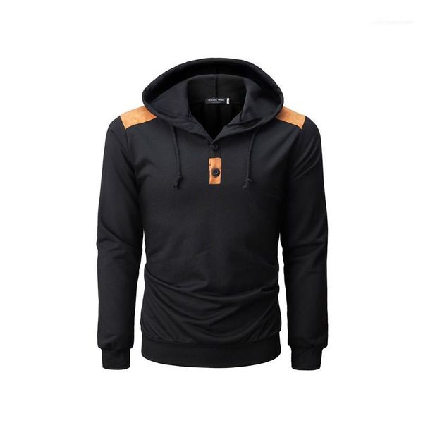 mens designer hoodies fashion buttons panelled pullover solid color mens hoodies casual long sleeve males clothing panelled, Black
mens designer hoodies fashion buttons panelled pullover solid color mens hoodies casual long sleeve males clothing panelled, Black