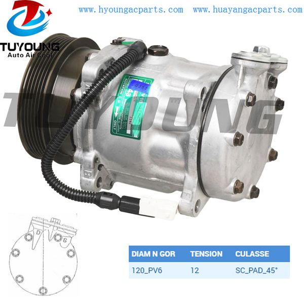 sd7v16 auto ac compressor peugeot 406 607 807 citroen c5 c8 xantia lancia 6453ax 6453z4 71723460
sd7v16 auto ac compressor peugeot 406 607 807 citroen c5 c8 xantia lancia 6453ax 6453z4 71723460