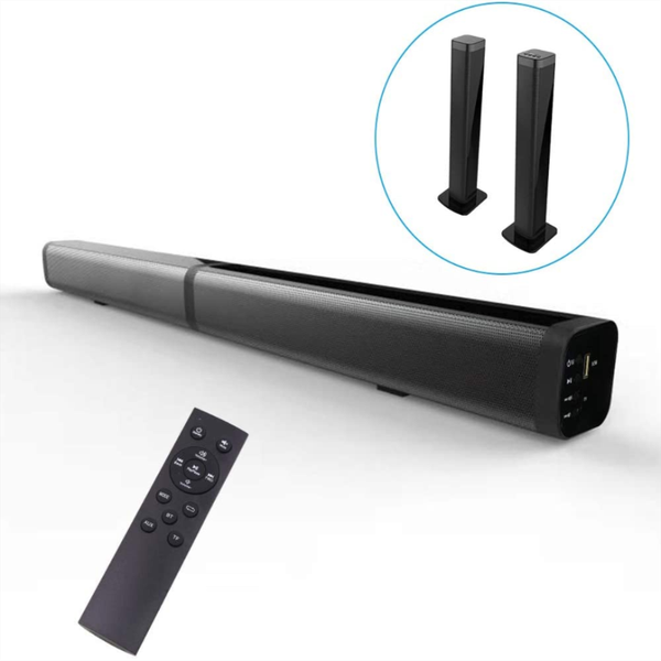 youxiu 40w tv soundbar bluetooth wireless speaker built-in subwoofers detachable 2.0 channel home theater surround sound bars
youxiu 40w tv soundbar bluetooth wireless speaker built-in subwoofers detachable 2.0 channel home theater surround sound bars