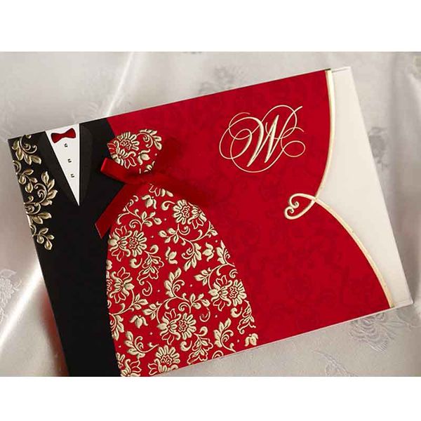 wishmade 100pcs red wedding invitations kit with traditional chinese style bride & groom dress blank cards ,customizable
wishmade 100pcs red wedding invitations kit with traditional chinese style bride & groom dress blank cards ,customizable