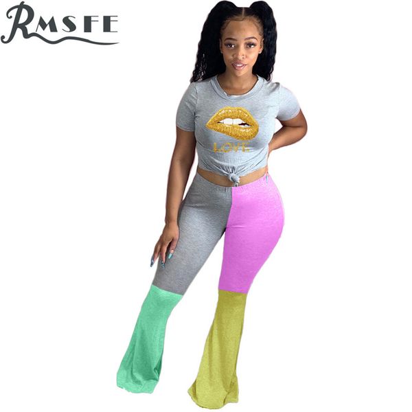 women's tracksuits rmsfe 2021 o-neck two piece set patchwork cartoon 2 women short sleeve and pant summer sets, Gray
women's tracksuits rmsfe 2021 o-neck two piece set patchwork cartoon 2 women short sleeve and pant summer sets, Gray