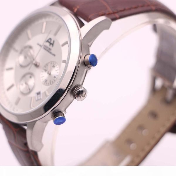 aehibo quartz accurate movrment mens watches super chronograph six hands watch 40mm white dial brown leather strap date window wristwatches, Slivery;brown
aehibo quartz accurate movrment mens watches super chronograph six hands watch 40mm white dial brown leather strap date window wristwatches, Slivery;brown