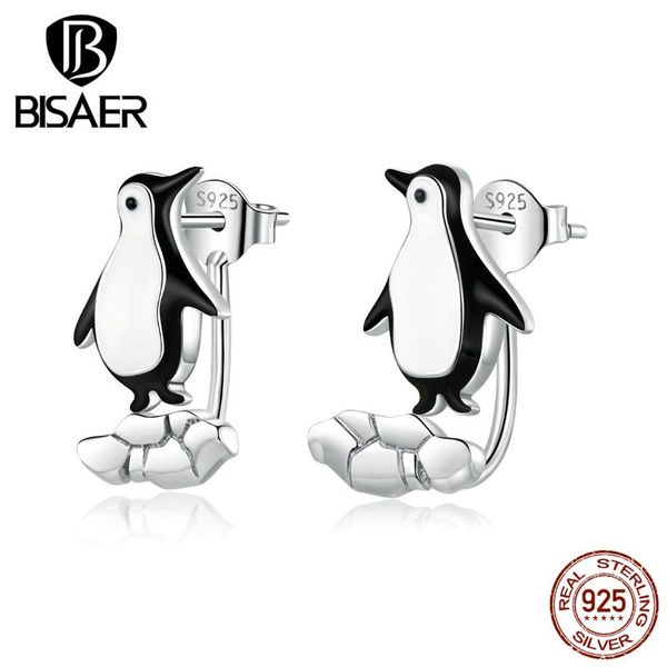 stud global warming earrings bisaer 925 sterling silver polar bear black enamel penguin women for fashion jewelry, Golden;silver
stud global warming earrings bisaer 925 sterling silver polar bear black enamel penguin women for fashion jewelry, Golden;silver