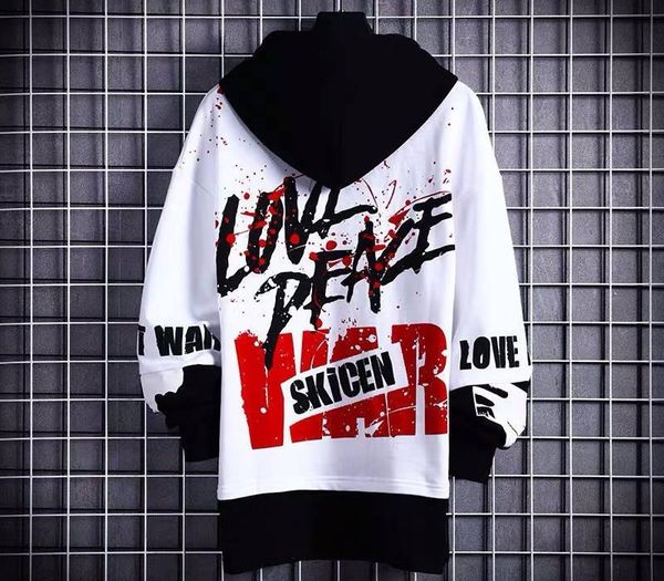 korean style men hoodies japanese fake two piece man casual autumn sweatshirts hip hop male streetwear letter print hoodie male mx200813, Black
korean style men hoodies japanese fake two piece man casual autumn sweatshirts hip hop male streetwear letter print hoodie male mx200813, Black