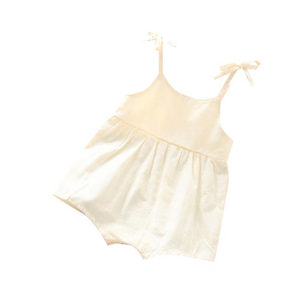 newborn infant baby girls clothing round collar solid bow skirt suspenders romper jumpsuits casual fashion daily clothes, White
newborn infant baby girls clothing round collar solid bow skirt suspenders romper jumpsuits casual fashion daily clothes, White