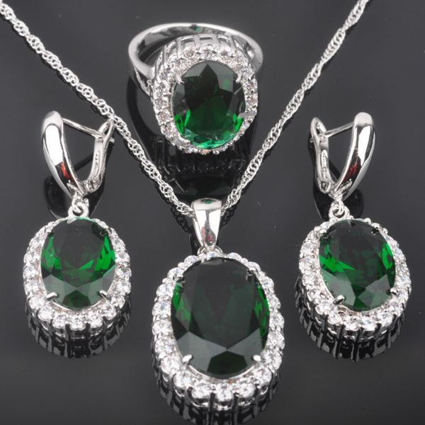 bridal jewelry sets women's wedding silver color green crystal ring necklace and earrings set qz0458
bridal jewelry sets women's wedding silver color green crystal ring necklace and earrings set qz0458