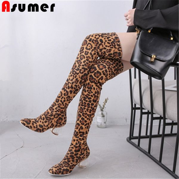 asumer large size 34-44 over the knee boots slip on leopard print long boots crystal heels autumn winter thigh high, Black
asumer large size 34-44 over the knee boots slip on leopard print long boots crystal heels autumn winter thigh high, Black