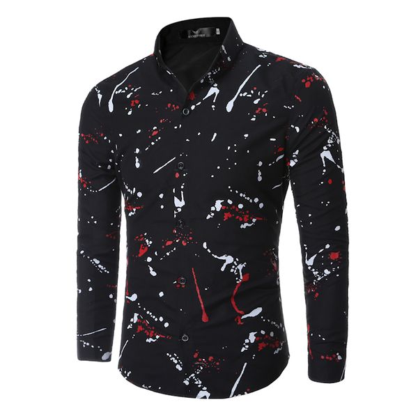 fashion-casual shirt men spring long sleeve printing men slim fit chemise social shirt 2017 white, White;black
fashion-casual shirt men spring long sleeve printing men slim fit chemise social shirt 2017 white, White;black