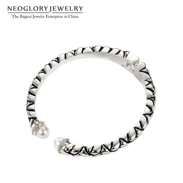 bangle neoglory rhinestone antique silver plated adjustable bracelets & bangles for women fashion jewelry 2021 brand gifts fa, Black
bangle neoglory rhinestone antique silver plated adjustable bracelets & bangles for women fashion jewelry 2021 brand gifts fa, Black