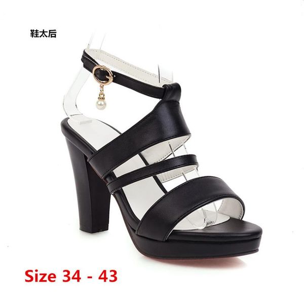 elegant sandals women high heels pumps super high heel cm women's sandals waterproof platform big size 34 - 43, Black
elegant sandals women high heels pumps super high heel cm women's sandals waterproof platform big size 34 - 43, Black
