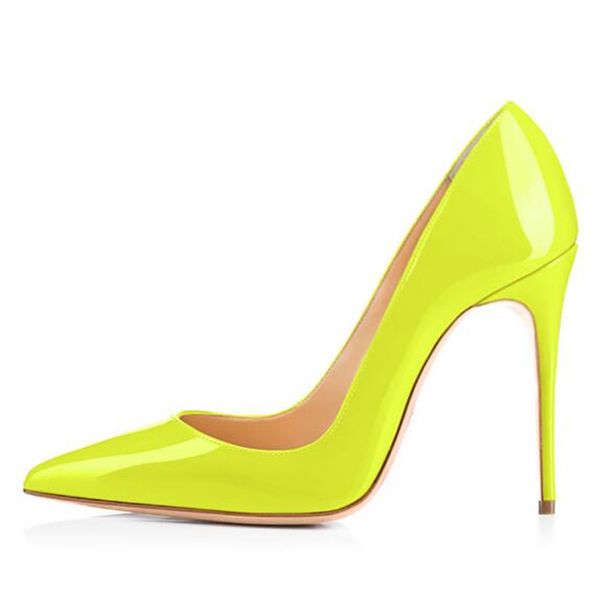 dress women pumps heels party shoes nightclub patent leather slip on 10cm thin high heels pointed toe shallow women shoes yellow, Black
dress women pumps heels party shoes nightclub patent leather slip on 10cm thin high heels pointed toe shallow women shoes yellow, Black