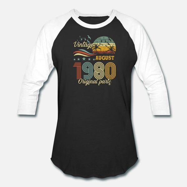 vintage august 1980 original parts t shirt men customize cotton euro size s-3xl novelty gift new fashion summer style cool shirt
vintage august 1980 original parts t shirt men customize cotton euro size s-3xl novelty gift new fashion summer style cool shirt