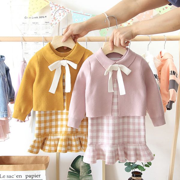 2 pcs clothes autumn winter girls skirt set kids knit sweater princess + dress children knitted outfits shirt 1-5years t200808, White
2 pcs clothes autumn winter girls skirt set kids knit sweater princess + dress children knitted outfits shirt 1-5years t200808, White