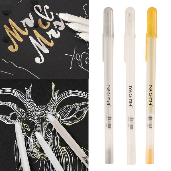 3-colors marker pens, 0.8 mm extra fine point paint pen, permanent drawing pens for cards writing signature lettering, Black
3-colors marker pens, 0.8 mm extra fine point paint pen, permanent drawing pens for cards writing signature lettering, Black