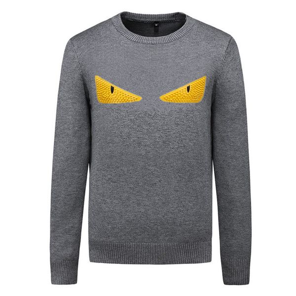 sweater men 2020 fashion high grade embroidery eye pullover sweater stripe slim fit knitting mens sweaters man pullover men, White;black
sweater men 2020 fashion high grade embroidery eye pullover sweater stripe slim fit knitting mens sweaters man pullover men, White;black