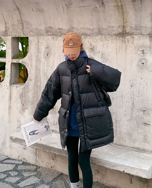 2020 winter new mid-length womens down padded jackets european american college style thickened loose women padded jacket solid color coats, Black
2020 winter new mid-length womens down padded jackets european american college style thickened loose women padded jacket solid color coats, Black