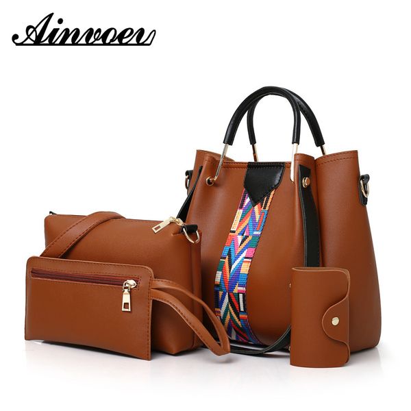 ainvoev women pouch bags ladies handbag new brand 4 set shoulder bag soft pu casual bag female fashion
ainvoev women pouch bags ladies handbag new brand 4 set shoulder bag soft pu casual bag female fashion