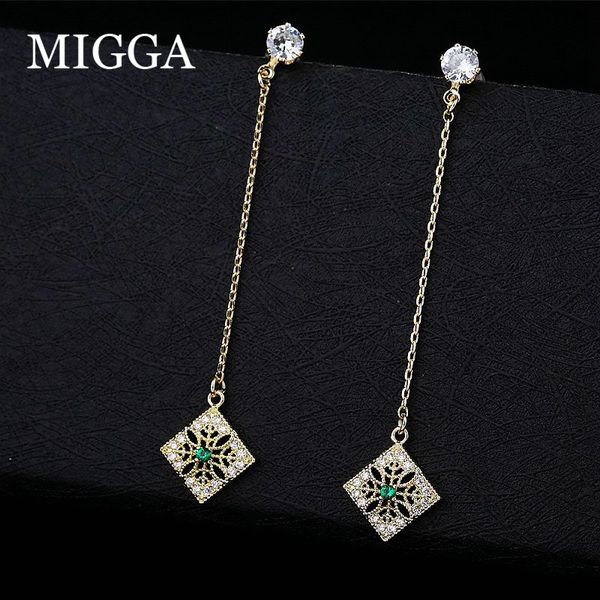 dangle & chandelier migga green stone paved vintage pendant long drop earrings gold color cubic zircon for women party jewelry, Silver
dangle & chandelier migga green stone paved vintage pendant long drop earrings gold color cubic zircon for women party jewelry, Silver