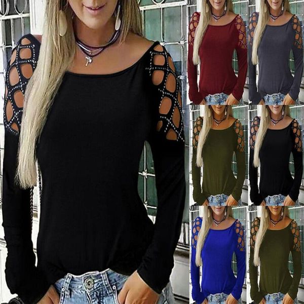женская мода t shirt полые из длинного рукава вокруг шеи sexy tops pure color тонкой рубашки 2020 новых женская одежда женской для партии, White
женская мода t shirt полые из длинного рукава вокруг шеи sexy tops pure color тонкой рубашки 2020 новых женская одежда женской для партии, White