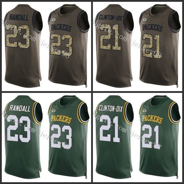 green bay packers white 21 ha ha clinton dixgreen 23 damarious randall green nfl tank ersey, Black;red
green bay packers white 21 ha ha clinton dixgreen 23 damarious randall green nfl tank ersey, Black;red