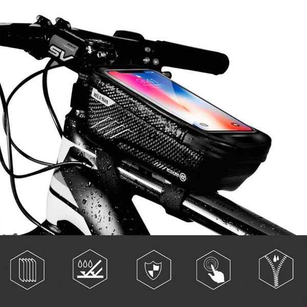 car & truck racks wild man mountain bike bag waterproof mtb mobile phone case front tube multifunction outdoor bicycle accessories
car & truck racks wild man mountain bike bag waterproof mtb mobile phone case front tube multifunction outdoor bicycle accessories