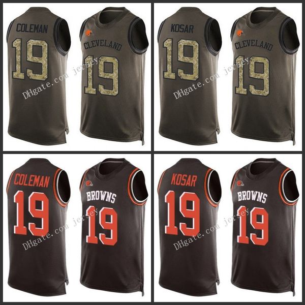 cleveland browns red19 corey coleman 19 bernie kosar green salute to service pressing player name & number nfl tank jers, Black;red
cleveland browns red19 corey coleman 19 bernie kosar green salute to service pressing player name & number nfl tank jers, Black;red