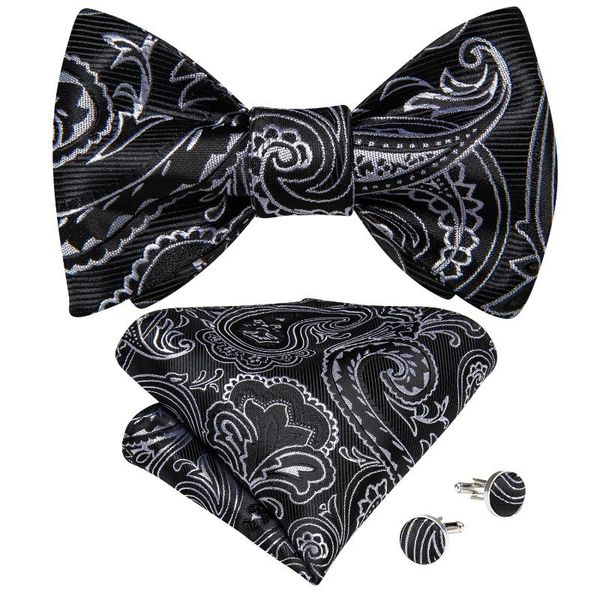 men ties wedding paisley bow tie set handkerchief silk jacquard self tie bowtie cravat adjustable butterfly boy bowknot dibangu, Black;gray
men ties wedding paisley bow tie set handkerchief silk jacquard self tie bowtie cravat adjustable butterfly boy bowknot dibangu, Black;gray