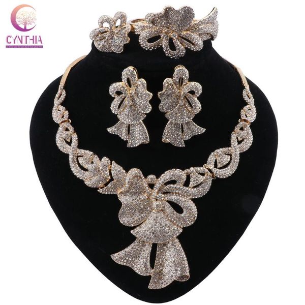 cynthia african wedding crystal necklace bracelet earrings ring sets dubai fashion 3 color jewelry set for women, Silver
cynthia african wedding crystal necklace bracelet earrings ring sets dubai fashion 3 color jewelry set for women, Silver