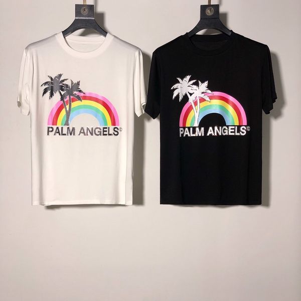 2020ss summer new palm 20ss angels rainbow coconut tree rhinestone letter printing high-end fabric men and women ins short-sleeved t-shirt, Black;brown
2020ss summer new palm 20ss angels rainbow coconut tree rhinestone letter printing high-end fabric men and women ins short-sleeved t-shirt, Black;brown