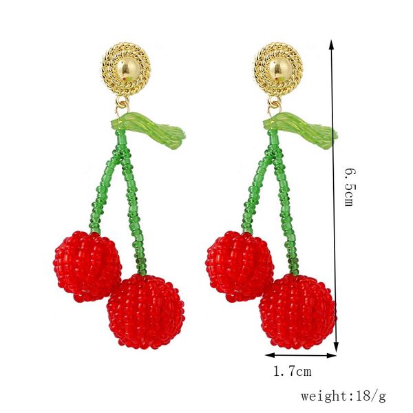 europe and the united states exaggerated hand beads cherry pineapple earrings creative cute fruit acrylic ear pendant ornament, Golden
europe and the united states exaggerated hand beads cherry pineapple earrings creative cute fruit acrylic ear pendant ornament, Golden