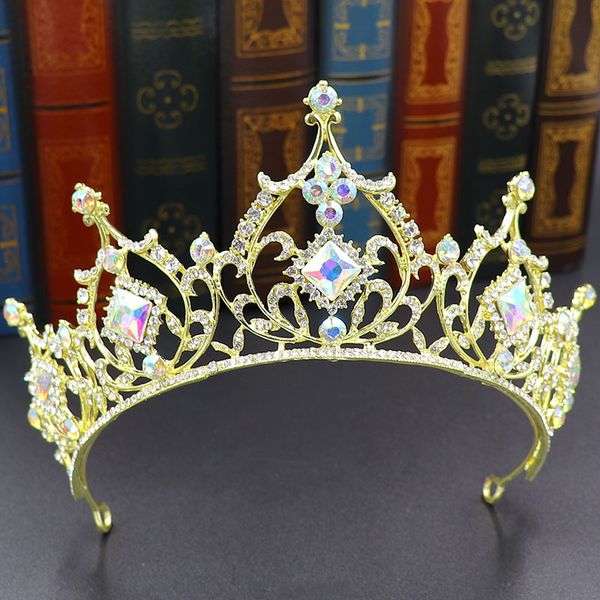 npason colorful crystal bridal tiara hair crown wedding hair rhinestone crown gold headpiece princess diadem headband, Golden;silver
npason colorful crystal bridal tiara hair crown wedding hair rhinestone crown gold headpiece princess diadem headband, Golden;silver